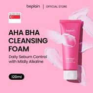 BEPLAIN OFFICIAL PINK SALT AHA BHA CLEANSING FOAM 120ml | Gentle exfoliating cleanser | Enriched pin