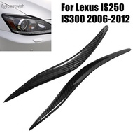 [BESTWFM] -Stylish Carbon Fiber Headlights Eyebrows Cover Trim for Lexus IS250 IS300#car accessories