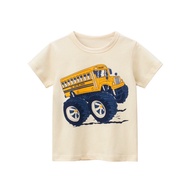 9863 27kids Children's T-Shirt Car Bus Yellow