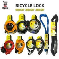 Bike Cycling Bicycle Lock Number Lock Anti Theft Lock 5 Digit 4 Digit 3 Digit Combination