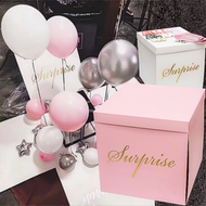 [SG Instock] DIY 50cm Surprise Box Jumbo Gift Box Birthday Wedding Party Decoration