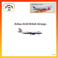 [1:400] Airbus A320 British Airways Assembly Paper Model - MohinhgiayVN