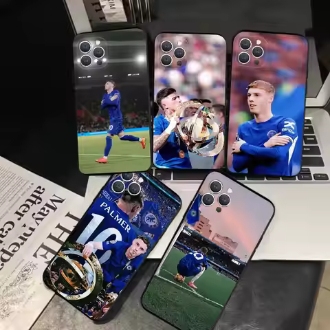 1PC P-palmer Phone Case Silicone Soft Black Shockproof TPU For IPhone 16 15 14 13 12 11 Plus Pro Max