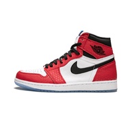 รองเท้า[TrendX]NIKE AIR JORDAN 1 RETRO HIGH SPIDER-MAN ORIGIN STORY (555088-602) RED 44