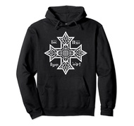 Coptic Orthodox Cross with Jesus Christ the Son of God Pullover Hoodie