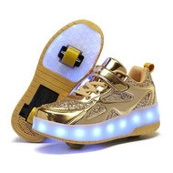 VNBX Heelys Shoes for Women, Roller Skates for Boys, Invisible Skates for Students, Invisible Girls'