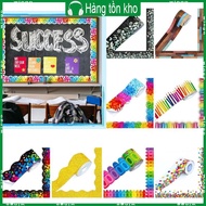 WIN Color Self Adhesive Border Classroom Decors Border Trim Sticker Dot Trim Border