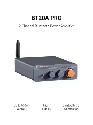 Fosi Audio BT20A Pro HiFi Audio Mini Power Amplifier TPA3255 Digital Bluetooth 5.0 Max Power 600W 2.
