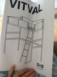 IKEA VITVAL 高架床連梯