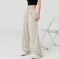 New Straight Tube Loose Apricot Sports Pants Women's Autumn Hiphop Wide Leg Pants Dance Pants