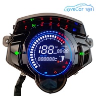 เครื่องมือรถจักรยานยนต์จอแสดงผล LCD เครื่องวัดความเร็วมอเตอร์ไซด์10V-15V สำหรับยามาฮ่า LC135 V2 V3