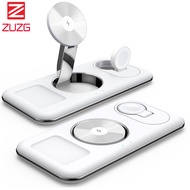 ZUZG 3-IN-1 Portable Wireless Charger Stand Dock For Apple Watch 10 9 8 7 AirPods iPhone 16 Pro max