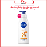 Dưỡng Thể Dưỡng Trắng NIVEA Ban Ngày Giúp Phục Hồi & Chống Nắng SPF30 (350ml) & Ban Đêm Săn da & Phụ