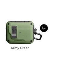 CURIO Guard Case for AirPods -  (4 4 ANC Pro 123) Shockproof with Stand Secure Lock & Keychain