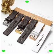 Watch Strap Genuine Leather Watch Strap Suitable for Diesel Diesel DZ4323/1657/4318 Large Dial Pebbl