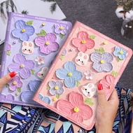 Cartoon Flower Case For OnePlus Pad 3 Case PU Leaher Soft TPU Back Stand Tablet Shell For Oneplus Pa