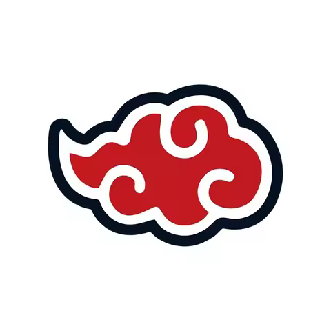 Ninja Akatsuki Sign sticker Creative cloud car stickers Suitable for Car body fuel tank cap laptop H