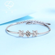 ［Real Moissanite］Can Pass Diamond Test 18K Gold X One Diamond Bracelet MBG011 Moissanite Bracelet/Mo