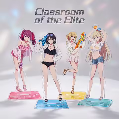 Classroom of the Elite Suzune Kei Tsubasa Ichika Kiyotaka Water Play 15CM Acrylic Stand Keychain Ani