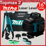 MAKITA MtPro 16 Lines Laser Level 3D° Self leveling Machine Rechargeable Battery Automatic Measuring