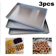 3 Pcs Oven Pan for Dry Cakes 28x24 28x28 - premium Quality nastar Tray Mold