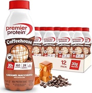 Premier Protein Shake COFFEEHOUSE, Caramel Macchiato, 30g Protein, No Added Sugar, 24 Vitamins & Min