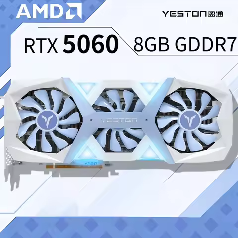 New NVIDIA GPU Yeston GeForce RTX 5060 GPU 8G GDDR7 DLSS4 Graphics Card Gaming Office AI Desktop Com