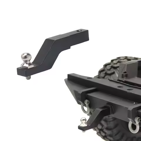 RC Car Metal Trailer Hook Drop Hitch Receiver for 1/10 RC Crawler Traxxas TRX4 TRX-4 Rear Bumper Hoo