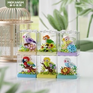 Micro Particle Bird Building Block Leisure Mosaic Building Block Toy K394-K399 Parrot Honey Language