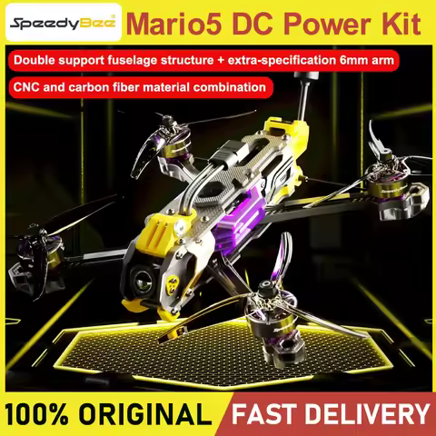【Clearance】SpeedyBee Mario 5 DC Power Kit 5Inch Drone FPV 5Inch Drone 6S-Lipo with F405 V4 55A Stack