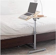 Bedside Desk C-shaped Base Laptop Desk Home Office Mobile Laptop Table Sofa Side Laptop Notebook Desk PC Stand Height Adjustable, With 4 Castors Wheels Side Table (Color : White) Comfortable