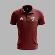 Croatia ''World Cup 2022" Jersey Maroon/White - COLLAR