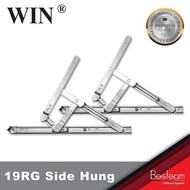 WIN 19RG Side/Top Hung Round Groove Friction Stay SUS304 (Pair)
