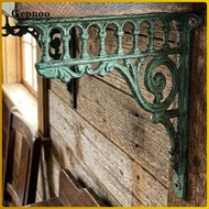 [Gepnoo] Decorative Iron Triangle Wall Shelf Bracket Retro Roman Column Design for Garden Yard Flowe