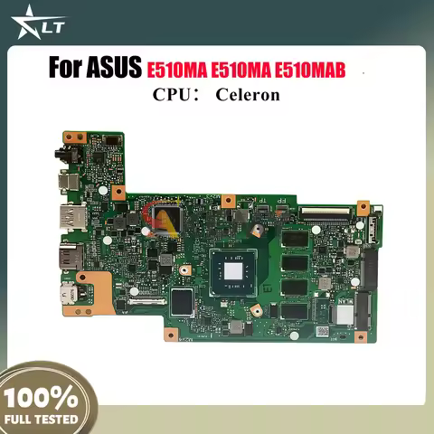 E510MA Laptop Motherboard For ASUS EeeBook E410M E510MAB E510MA Notebook Mainboard With Celeron CPU 