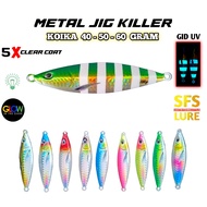 Metal jig 60gram 50gram 40gram koika gid micro jig assist hok jig |Micro jig metal jig 40gram metal 