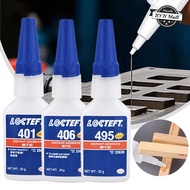 Locttlf Strong Adhesive 401 406 495 20ml Instant Strong Adhesive Super Glue Quick Dry Plastic Rubber