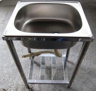 2尺不鏽鋼水槽 不鏽鋼洗衣槽 不鏽鋼流理台 不銹鋼水槽 不銹鋼流理台 白鐵洗菜台