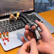 Decompression Spray Toy Launcher Children's Shell Throwing Toy Gun Glock Simulation Soft Bullet One-
