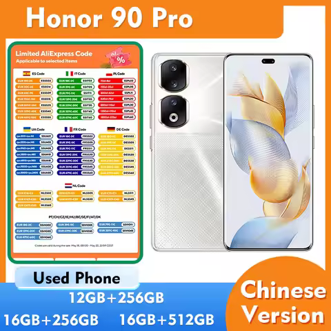 Honor 90 Pro 5G 6.78inches 2700x1224px 200MP main camera 5000mAh Android Used Phone