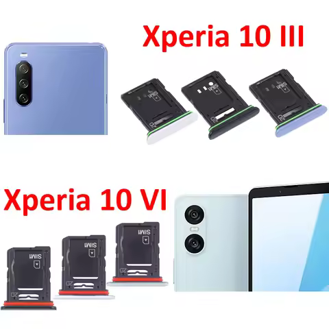 Phone SIM SD Card Trays For SONY Xperia 10 III SIM Chip Slot Holder Drawer Pocket For Xperia 10 VI