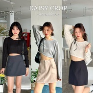 Daisy Crop-Long-Sleeved Knitted Top Cardigan