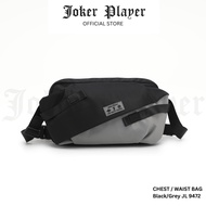 Joker Player Men Chest/Waist Bag - Black/Grey JL 9472