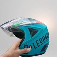 HELM JP 13 LEOPARD (HITAM) TOSCA DOFF / RX Helmet SNI Dewasa mirip GM FIGHTER pria wanita half face 