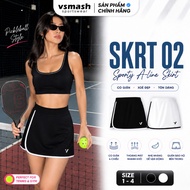 Vsmash Sportwear Badminton Skirt “SKRT 02” – SlimFit Form Sports Skirt-, 2-Layer Lining, Premium 4-W
