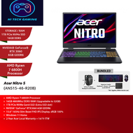 Acer Nitro 5 AN515-46-R20B 15.6" FHD 165Hz Gaming Laptop ( Ryzen 7 6800H, 16GB, 1TB SSD, RTX3060 6GB, W11 )