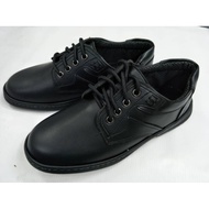 Men Black PVC Leather Shoes Kasut PVC Hitam Lelaki #8641(Black)