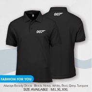 Polo shirt 007 / james bond 007  collar t-shirt