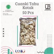 CUANKI SQUARE TAHU / SQUARE TAHU / TOPING SEBLAK / TOPING BASO ACI 50 Pcs