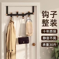 Behind Door Hook Clothes Hanger Door Hanger Simple Perforation-Free Bedroom Shelf Bathroom Door Stor